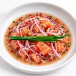 Ceviche salmão.