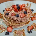Panqueque con crema de Avellana