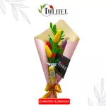Ramo de 4 Tulipanes y Chocolates