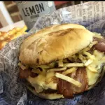 Hamburguesa con Cheddar y Panceta
