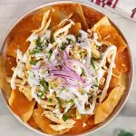 Chilaquiles con pollo