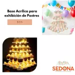 Base acrílica para exhibir Postres