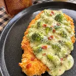 Filé de peixe empanado na panko com