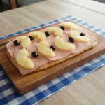Jamon y anana Rectangular