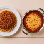 MACARRÃO MOLHO E Á PARMEGIANA