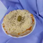 Pizza  de muçarela vegana p congelada
