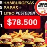 COMBO DE 5 HAMBURGUESAS