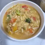Grão de Bico com frango xadrez