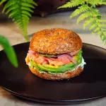 bagel de salmon