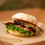 Yuca bagel roast pork + limonada