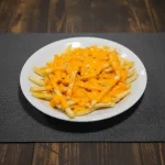 Papas fritas con cheddar