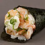 Temaki de camarão com cream cheese