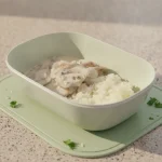 Bifinhos de porcos com cogumelos