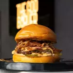 Smash Doble Carne + papas fritas