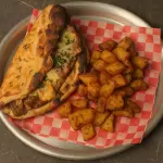 Sandwich de vacio con papas