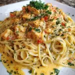 Spaguetti al Oleo y pollo