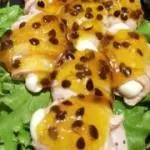 Sashimi Flambado ao Molho de Maracujá