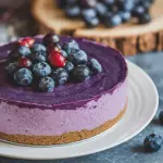 Cheescake de Arándano VEGANO