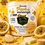 Sorvete Pavê de maracujá 1 litro