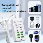 Cargador multipuerto 6 USB/4 Tipo C