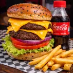 HAMBURGUESA AC/DC-COMBO🍔🍟🥤