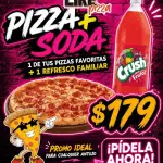 Pizza y soda
