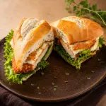 Lanche de Filé de Frango empanado