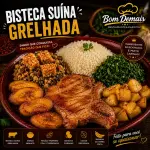 BISTECA (CARRE) SUÍNA GRELHADA