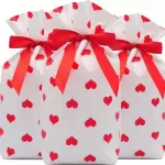 Bolsas corazon con lazo