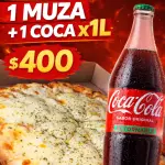 Promo - 1 Muzza + 1 coca x1L