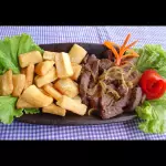 Macaxeira Frita com Carne de Sol