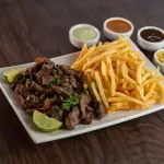 Alcatra com Fritas