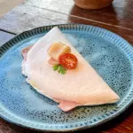 Tapioca de presunto, queijo e ovo