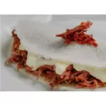 Tapioca carne de sol com catupiry