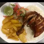 1/4 de pollo frito
