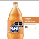 fanta naranja  de 2 litros