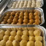 Nhoque com linguiça Blumenau e quei