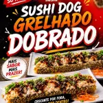 SUSHI DOG SALMÃO GRELHADO DOBRADO