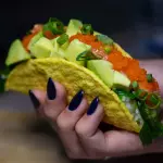 Taco salmão