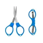 TESOURA LUX DOBRÁVEL AZUL