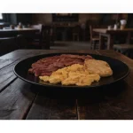 PIERNA DE PAVO, HUEVO, HASHBROWN