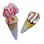 Cono de Helado de una Bolita