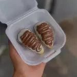 Coxinha de morango Ninho