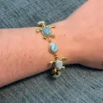 Brazalete de tortugas Larimar