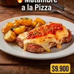 MATAMBRE A LA PIZZA + 🍟