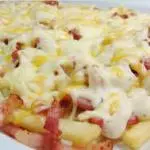 Salchipapa Gratinada