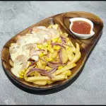 Papas  camaron a la Crema.