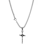 Hammered Cross Necklace