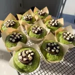 Muffin de doble chocolate pistacho