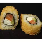 Uramaki frito salmão c/ cream cheese